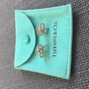 Tiffany & Co. Twisted Bow Earrings in Silver